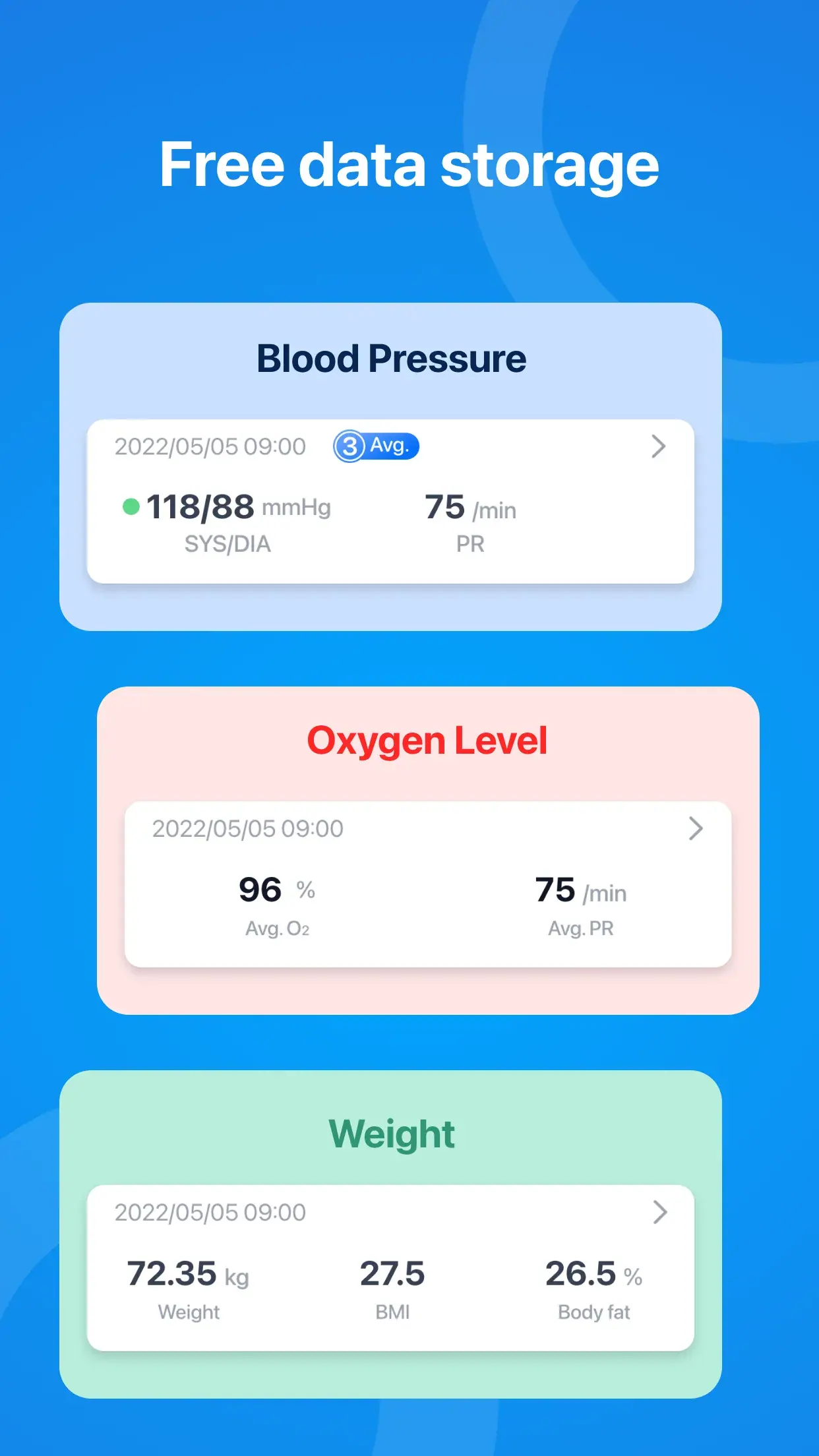 ذخیره داده در ViHealth